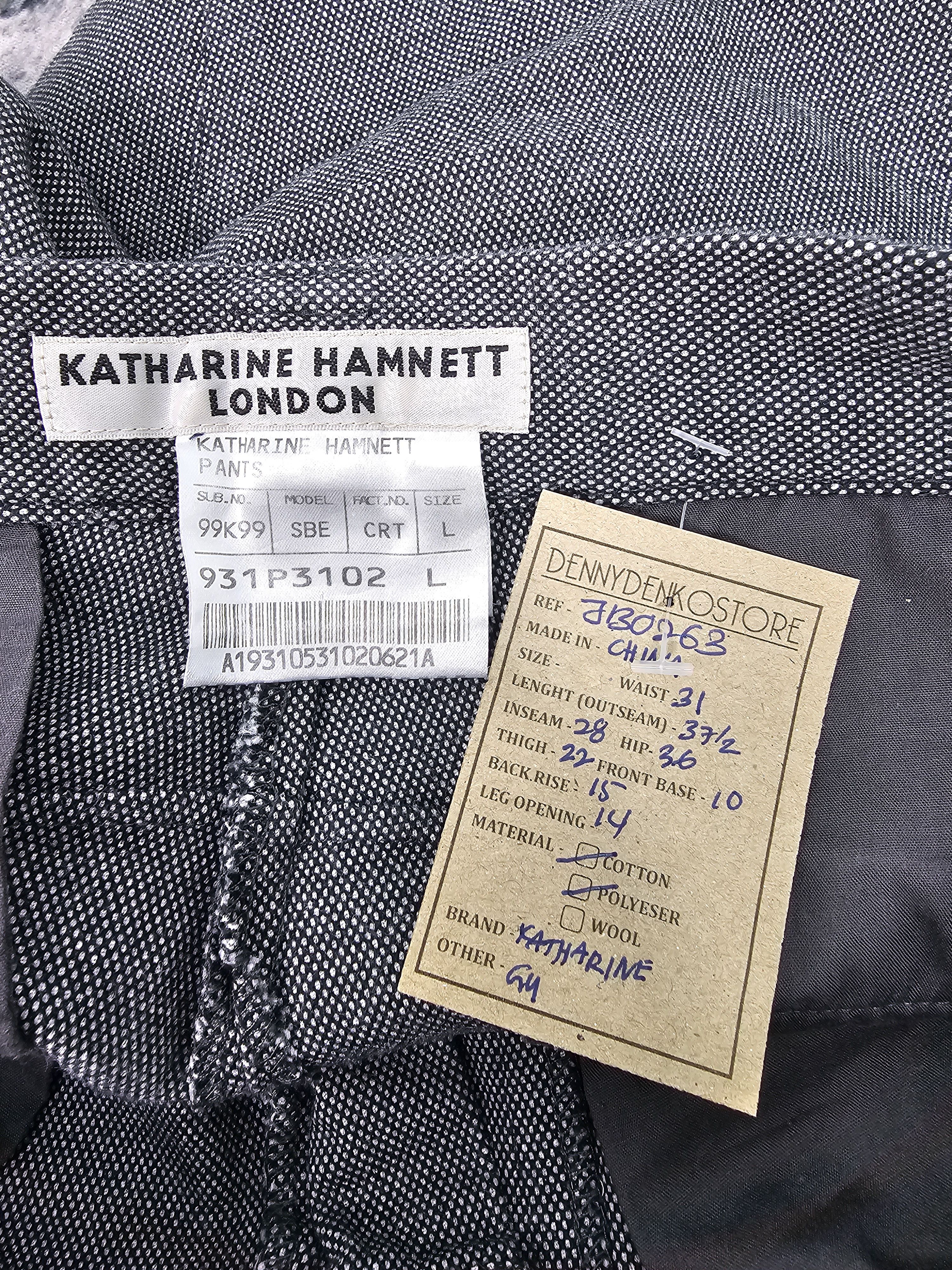 Katharine Hamnett London KATHARINE HAMNETT LONDON Casual Design Pants JB0263 Size US 31 - 12 Thumbnail