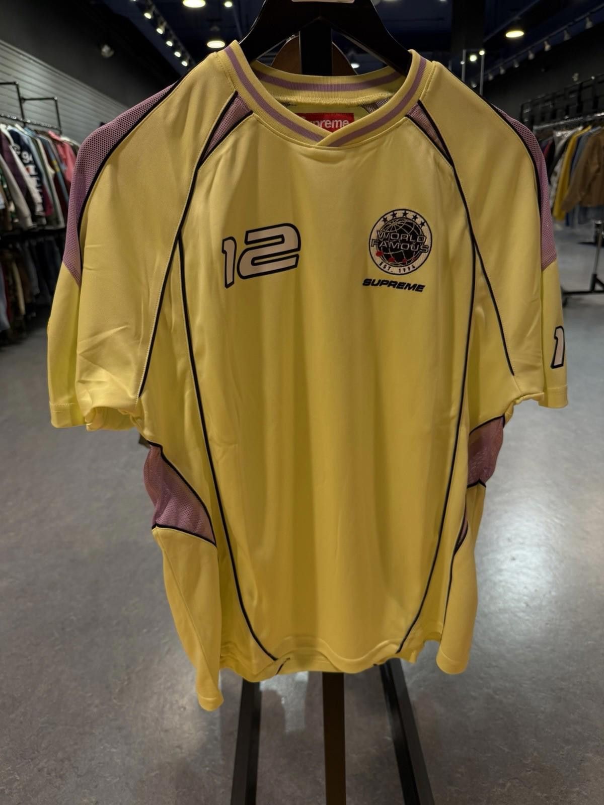 Supreme Supreme PIPING SOCCER JERSEY FW25 Size Small New Yellow Size US S / EU 44-46 / 1 - 2 Thumbnail