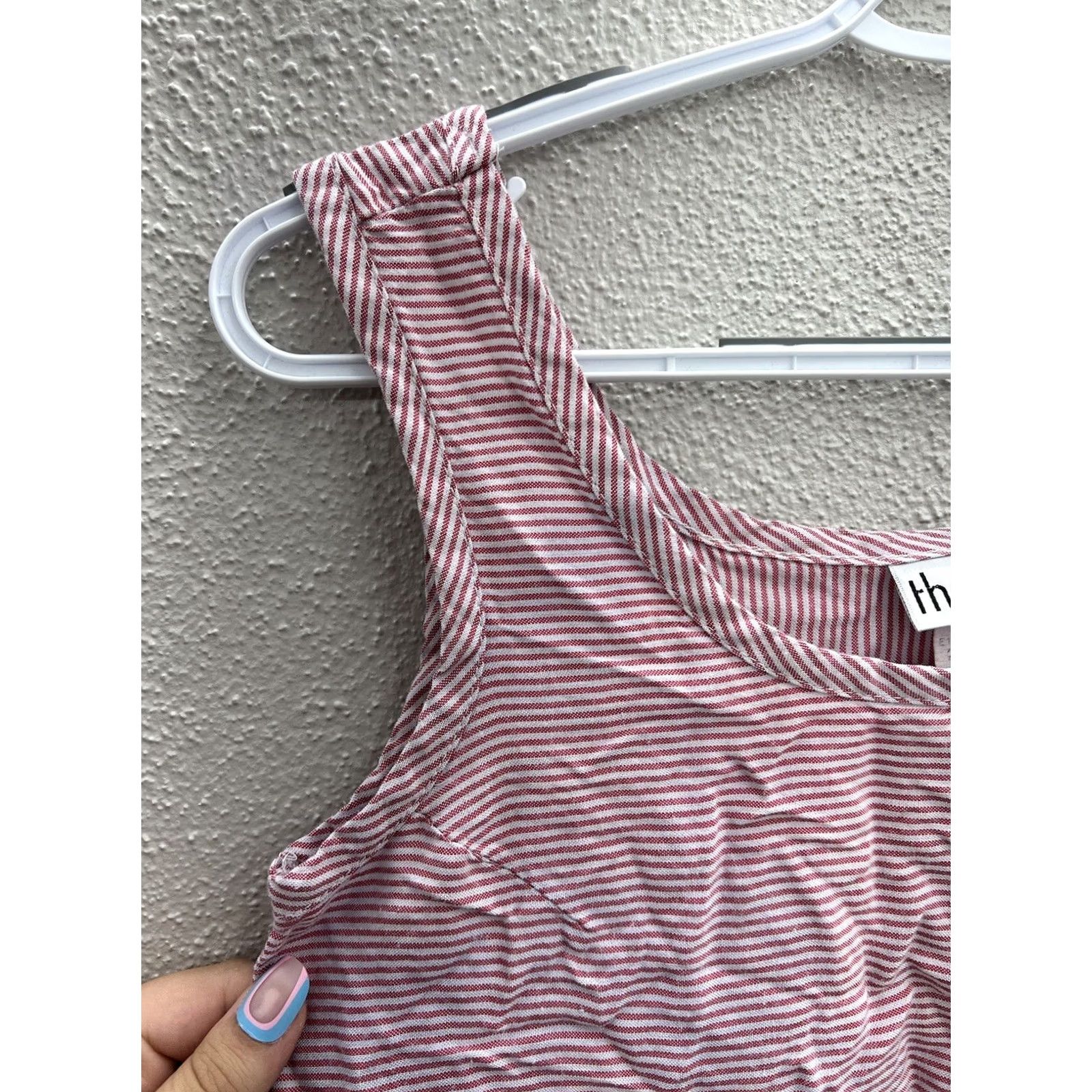 Pinko VINTAGE Womens Thats Me! Tank Top Pink and White Striped Size 5/6 Size S / US 4 / IT 40 - 2 Thumbnail