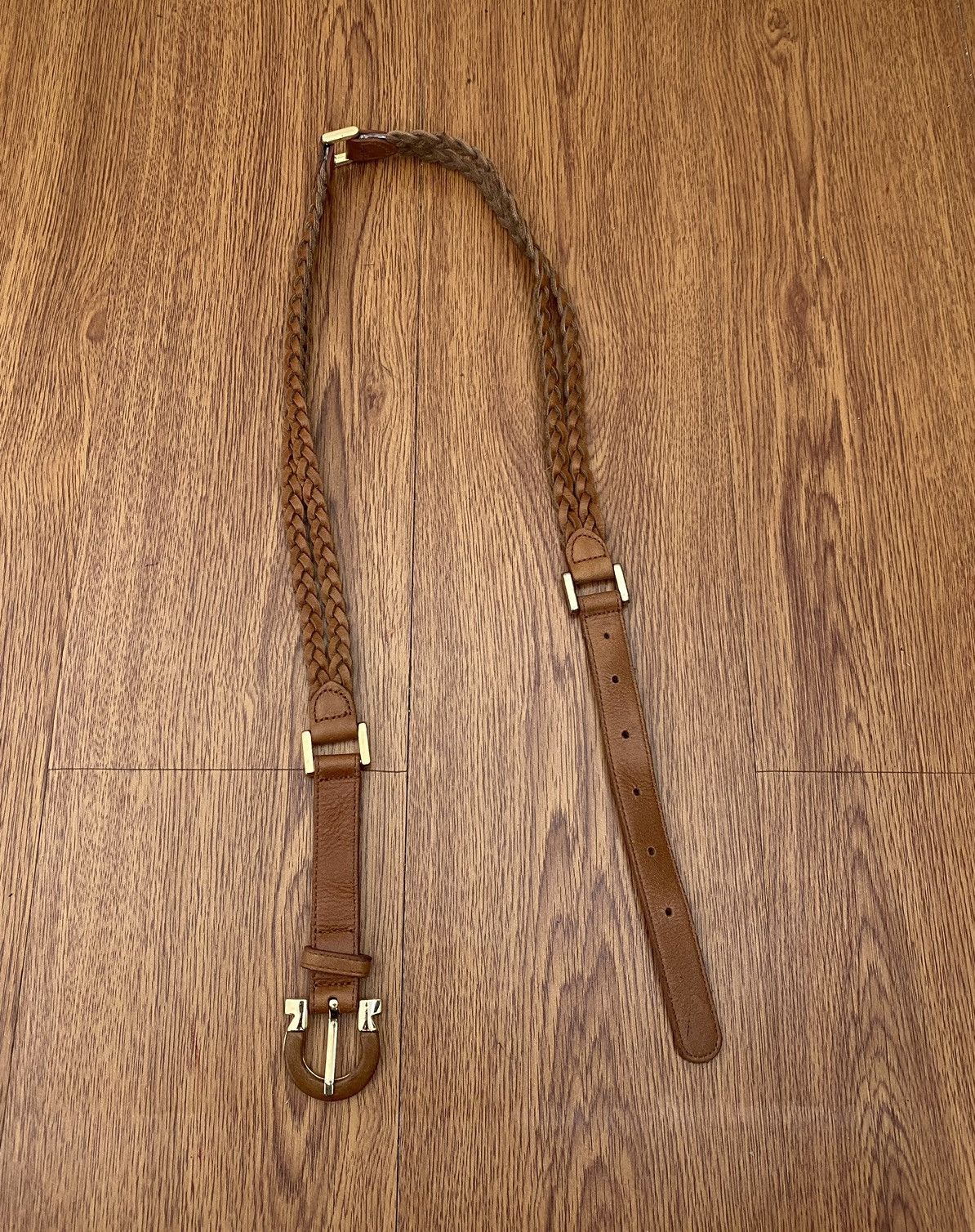 If Six Was Nine × Japanese Brand × Le Grande Bleu (L.G.B.) Intertwined brown Leather belt Size ONE SIZE - 1 Thumbnail