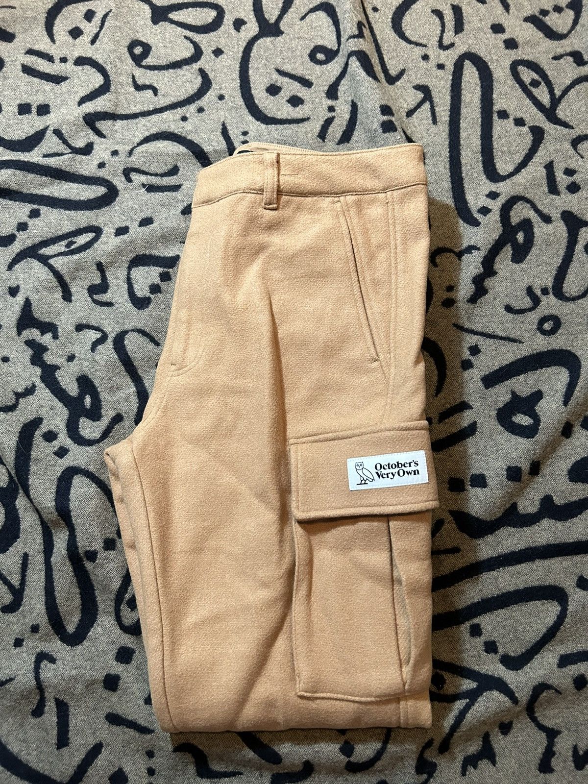 Drake × October's Very Own Octobers Very Own Wool Khaki Cargo Pants Size US 34 / EU 50 - 9 Thumbnail