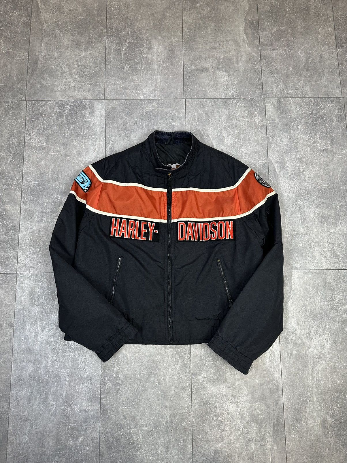 Vintage Men’s vintage Harley Davidson moto jacket Size US XL / EU 56 / 4 - 1 Thumbnail