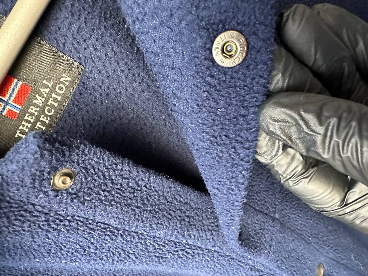 Napapijri × Vintage Napapijri Fleece Overshirt Ceramic Fibre Button Jacket Italy Size US XL / EU 56 / 4 - 11 Thumbnail
