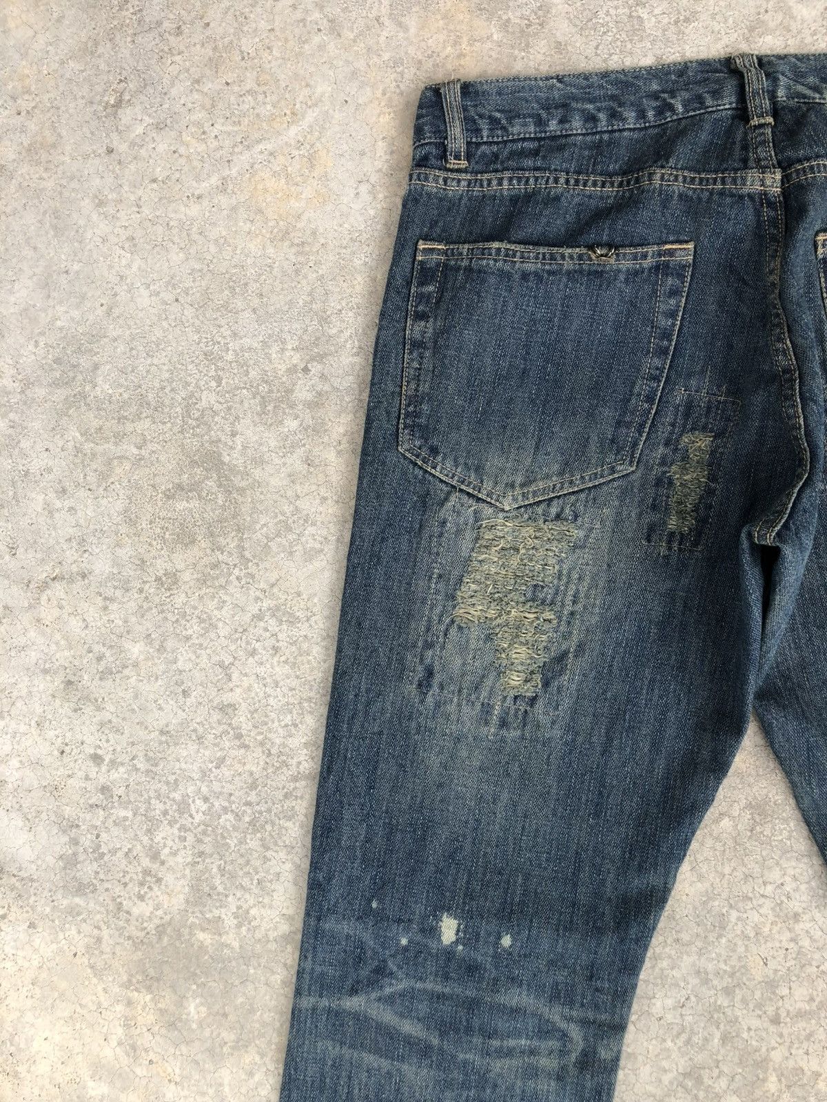 Who Decides War Gumu Flared Bootcut Jeans Distressed Jeans Size US 31 - 9 Thumbnail