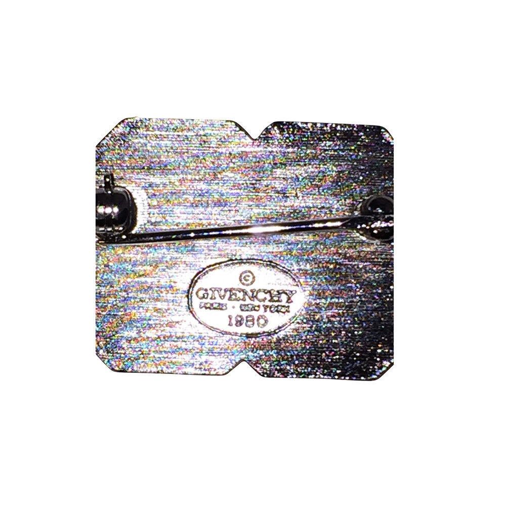 Givenchy Givenchy GG Silver and Blue Enamel Pin Size ONE SIZE - 4 Thumbnail