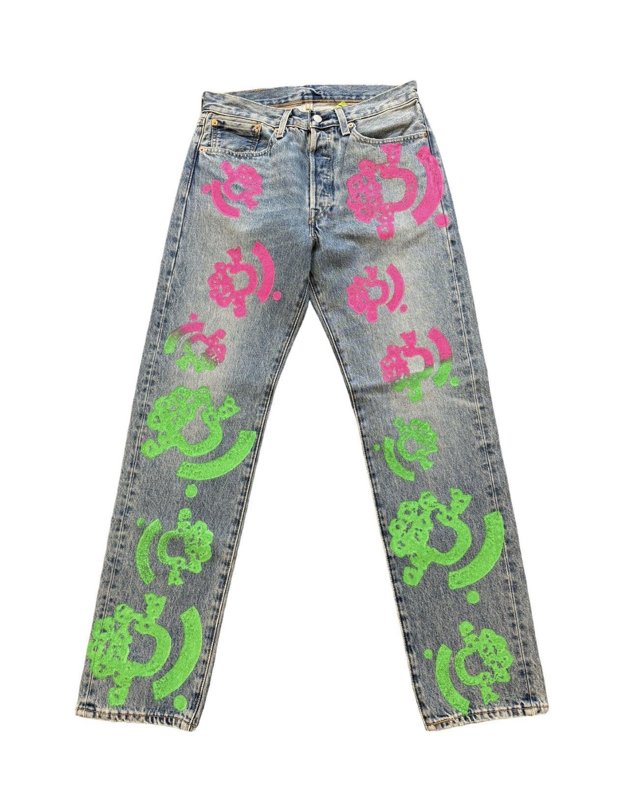 (B).Stroy × DENIM TEARS Denim Tears B-Stroy Jeans Size US 31 - 1 Thumbnail