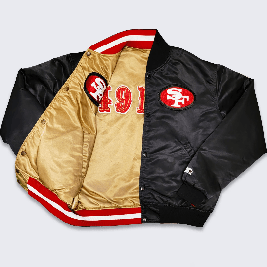 Vintage San Francisco 49ers REVERSIBLE satin jacket by Starter - L -  VintageSportsGear