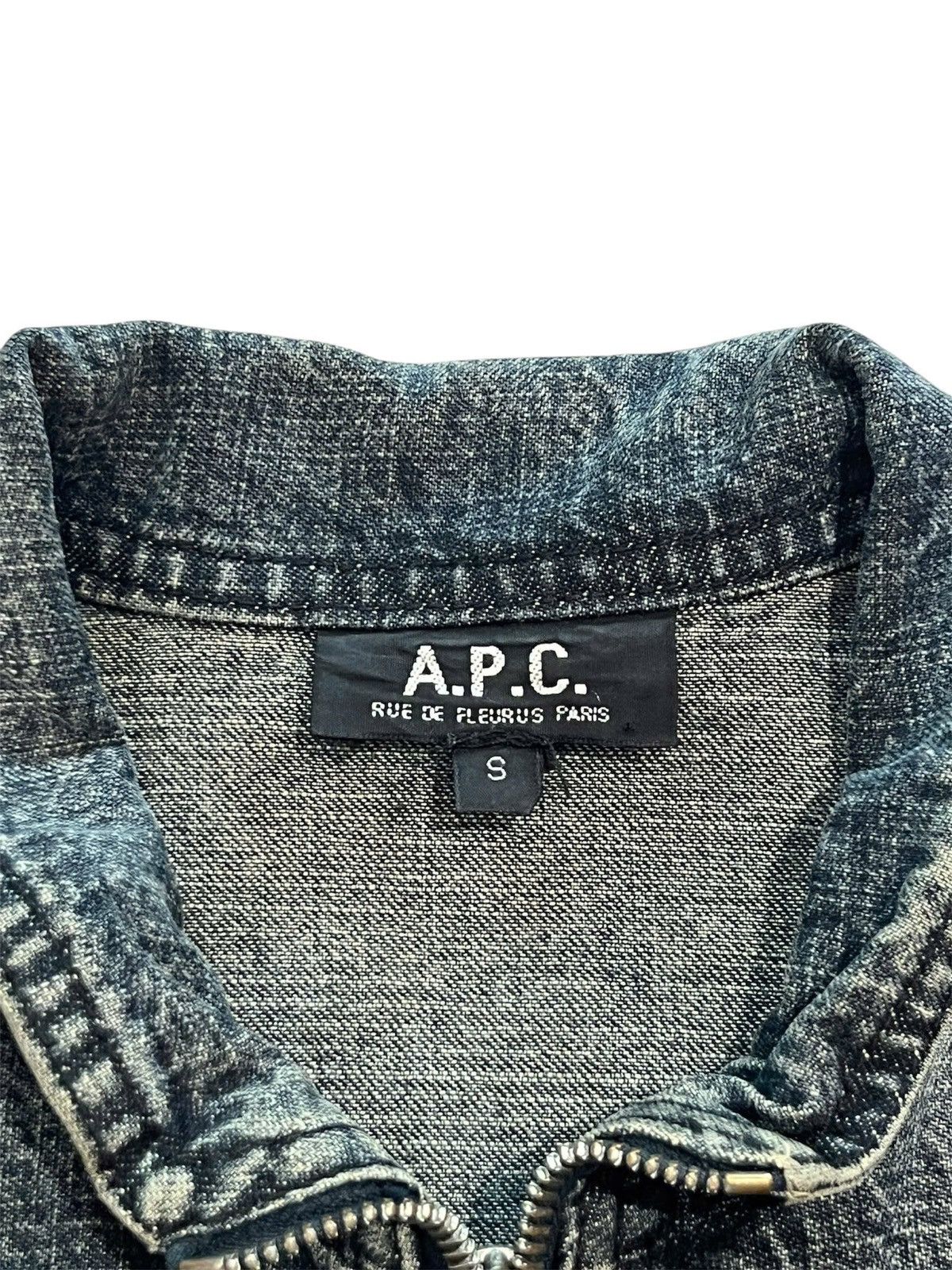 A.P.C. A.P.C RUE DE FLEURUS PARIS DENIM JACKET Size US S / EU 44-46 / 1 - 3 Thumbnail