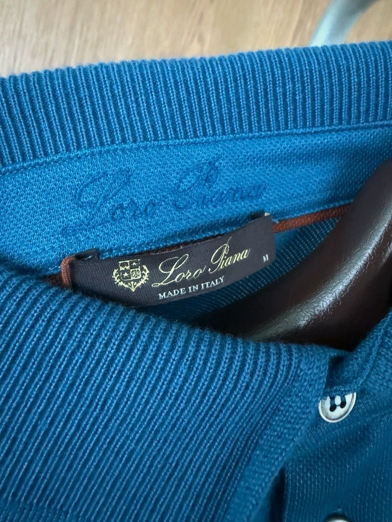 Loro Piana LORO PIANA Spring and summer knit cashmere short sleeve po Size US L / EU 52-54 / 3 - 4 Thumbnail