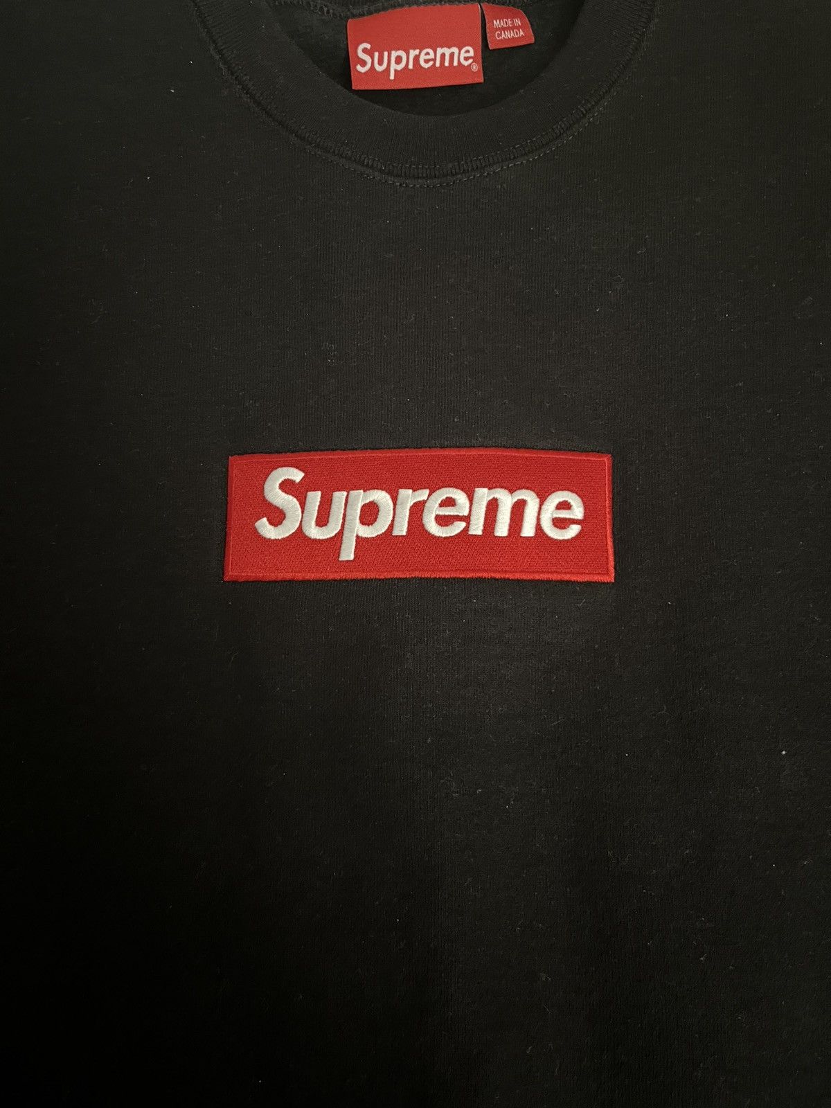 Supreme Supreme black box logo crewneck fw22 Size US L / EU 52-54 / 3 - 5 Thumbnail