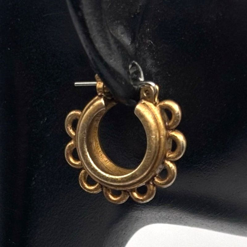 Other Vintage Gold Curved Earrings Size ONE SIZE - 1 Thumbnail