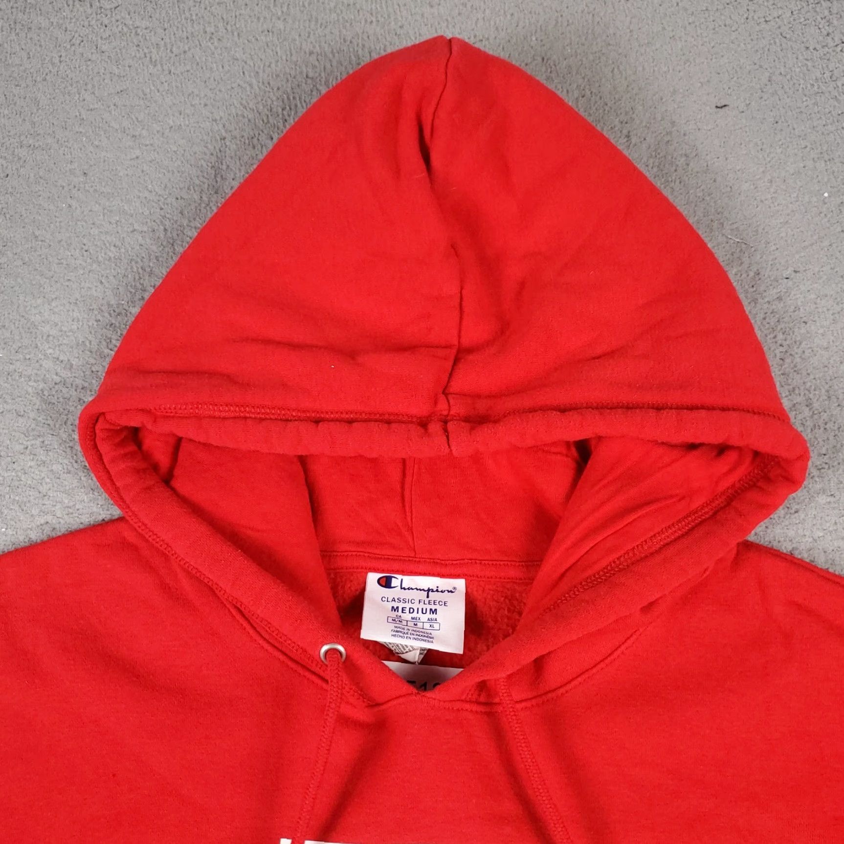 Champion Champion Hoodie Mens Medium Red Casual Pullover Sweatshirt Fleece Size US M / EU 48-50 / 2 - 3 Thumbnail