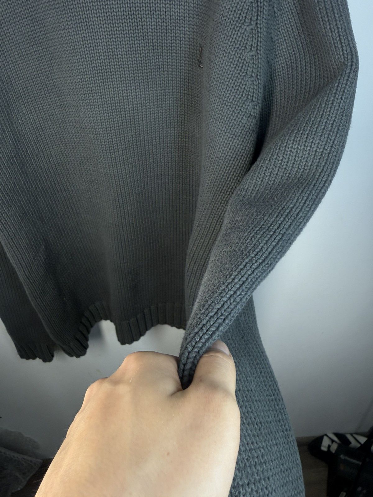 Yves Saint Laurent Heavy YSL Sweater Knit Dark Grey Thick Size US M / EU 48-50 / 2 - 11 Thumbnail