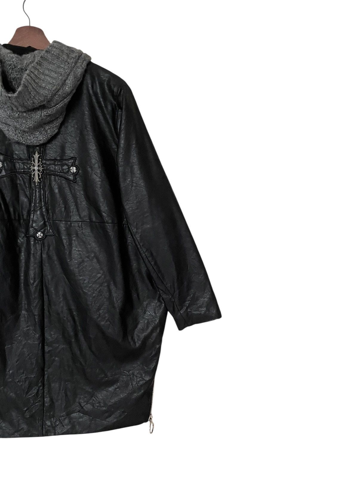 Japanese Brand Vintage Japanese Brand Yifan Leather Parka 2000s Size US L / EU 52-54 / 3 - 6 Thumbnail