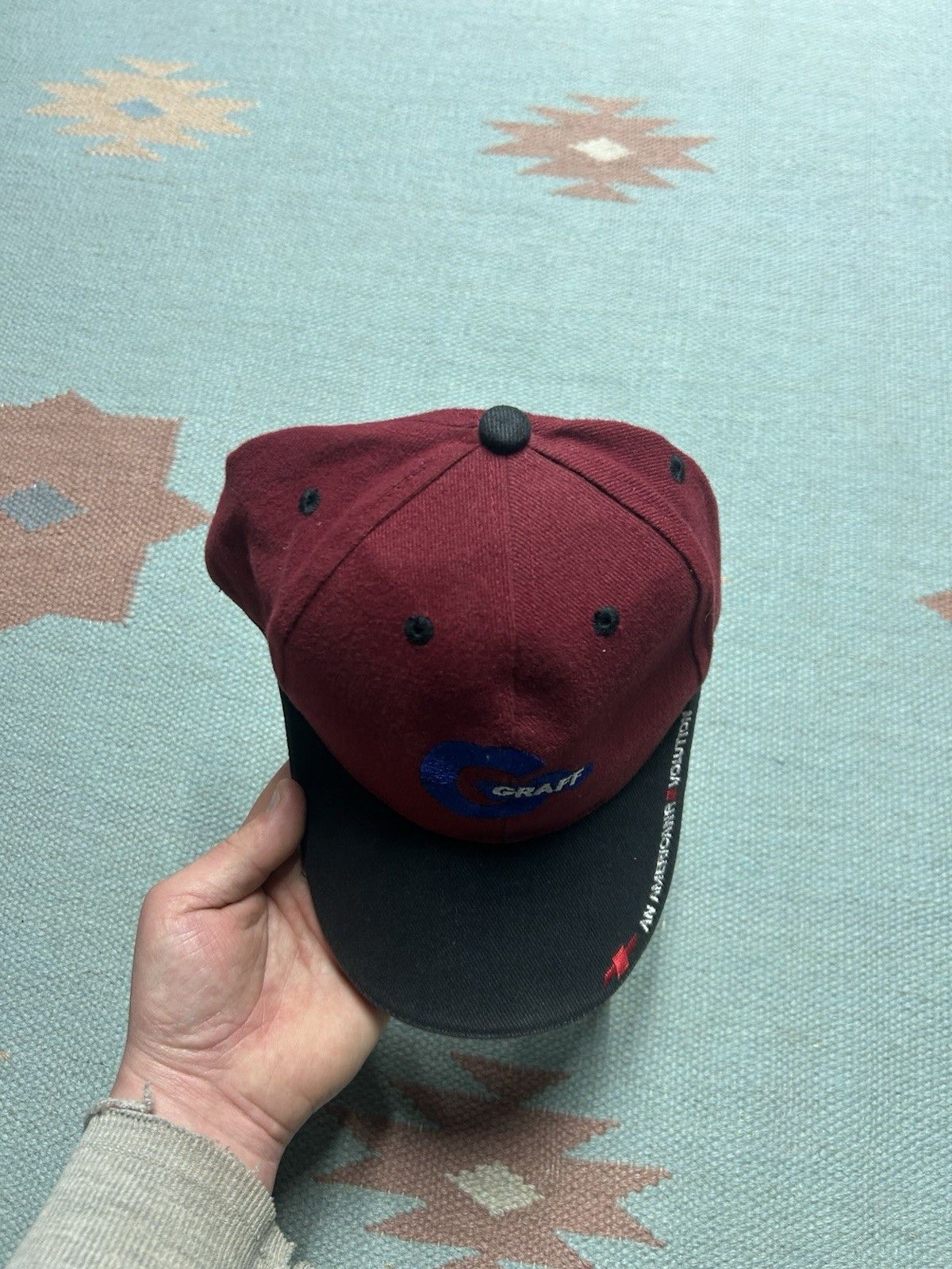 Vintage Vtg strap hat Chevy Graff car dealership bay city Michigan Size ONE SIZE - 4 Thumbnail