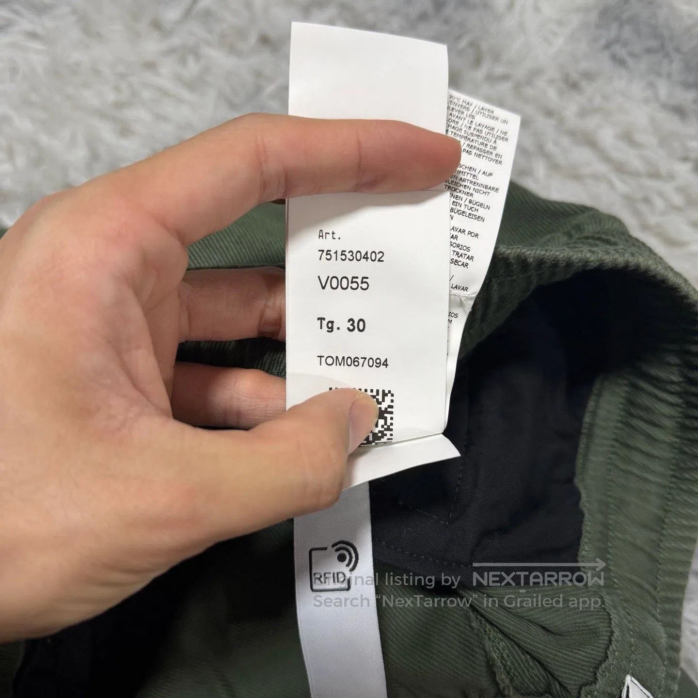 Stone Island Stone Island Green Cargo Straight-Leg Pants W30. Size US 30 / EU 46 - 8 Thumbnail
