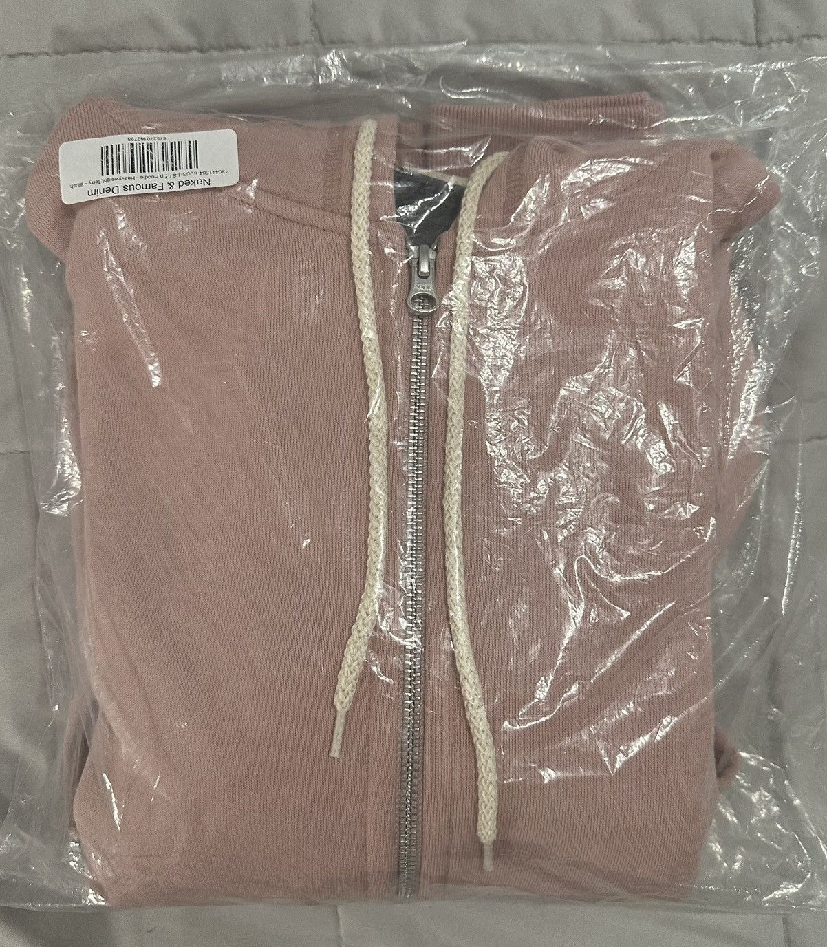 Naked & Famous Naked & Famous Zip Hoodie - Heavyweight Terry in Blush NEW Size US S / EU 44-46 / 1 - 7 Thumbnail