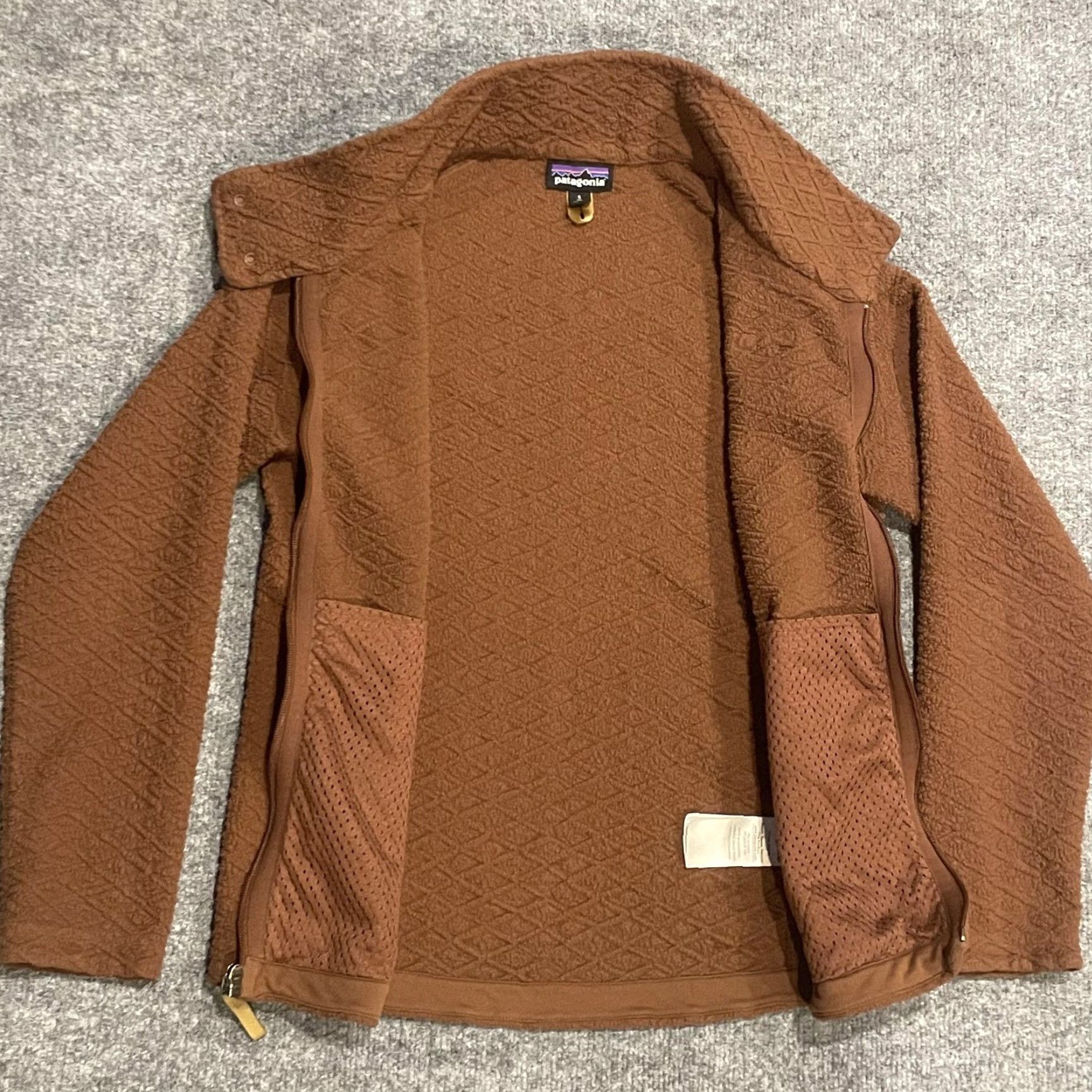 Patagonia Patagonia Diamond Capra Jacket Womens S Brown Diamond Quilted Full Zip STY25101 Size S / US 4 / IT 40 - 3 Thumbnail
