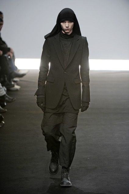image of Rick Owens Fw09 Crust Layered Silk Trousers in Black, Men's (Size 29)