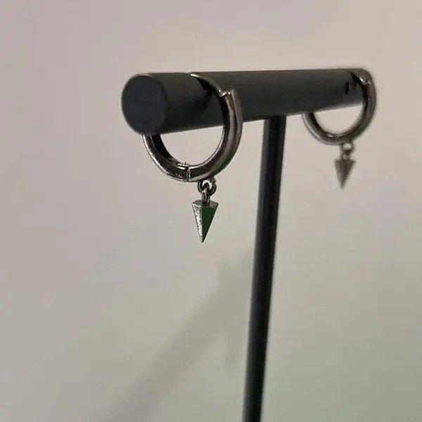Other Tiny Geometric Triangle Cone Dangle Drop Earrings for Men Size ONE SIZE - 4 Thumbnail