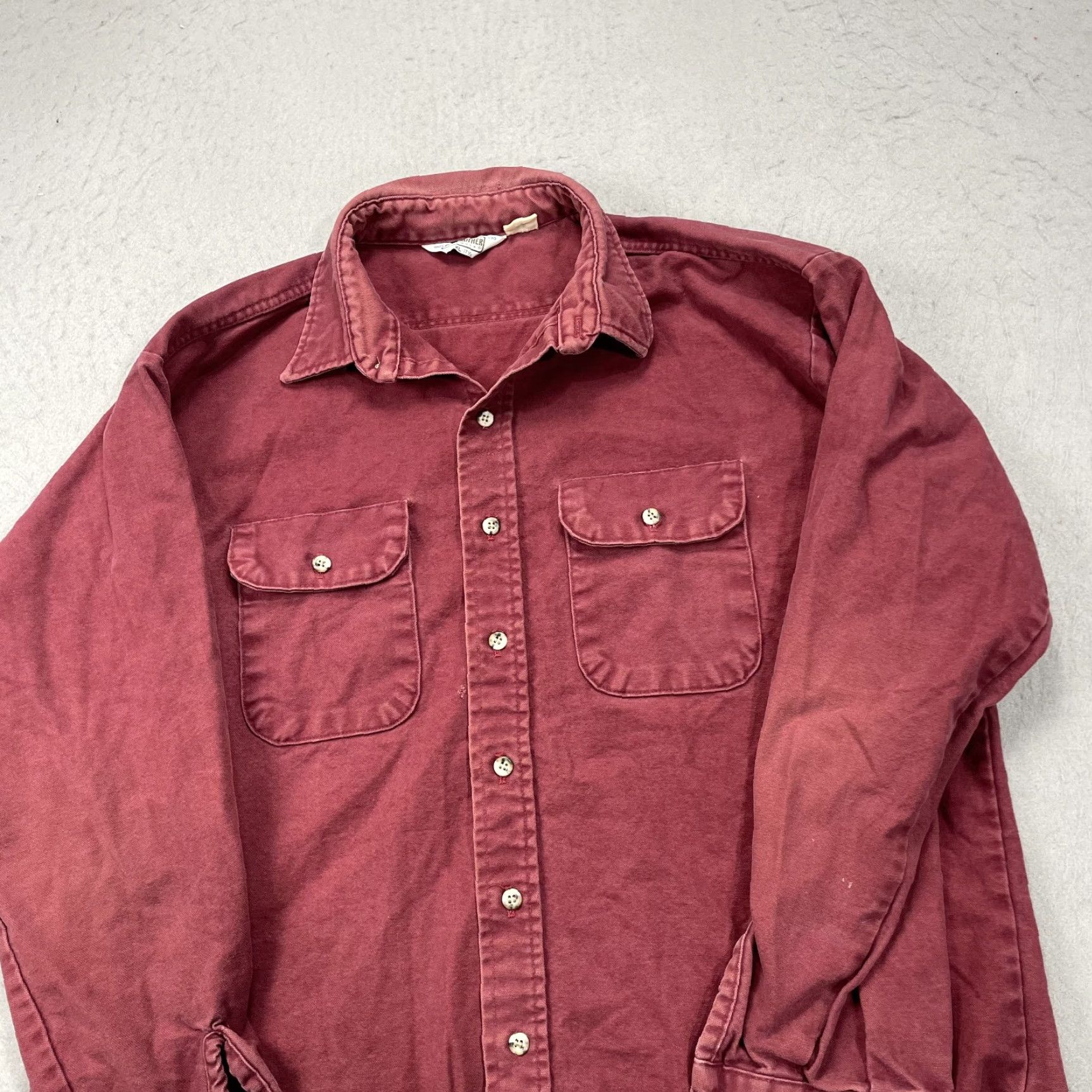 Vintage VINTAGE FIVE BROTHER Flannel Shirt Mens XL Red Heavyweight Button-Up 90s Western Casual Workwear Size US XL / EU 56 / 4 - 3 Thumbnail