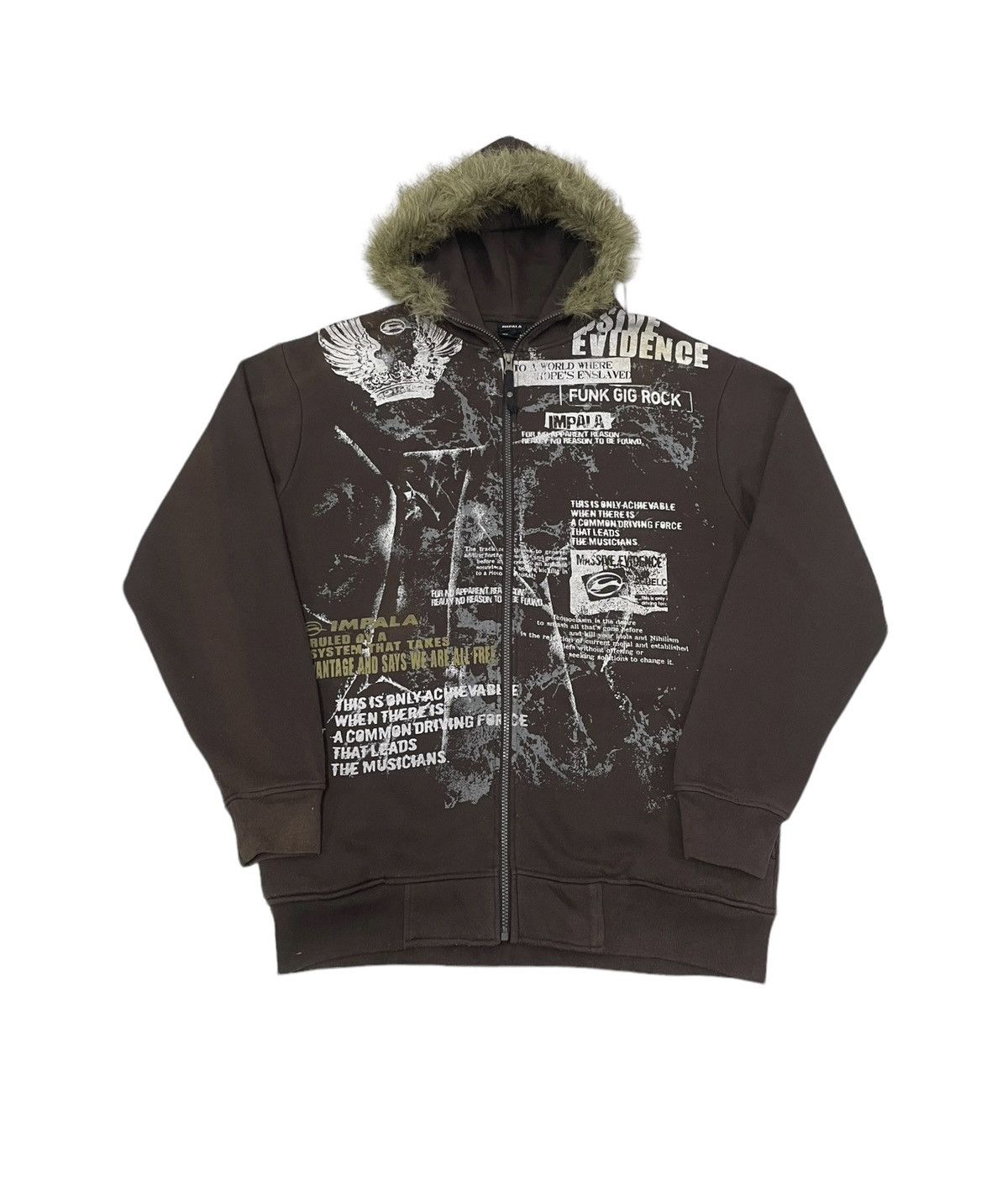 If Six Was Nine × Japanese Brand × Le Grande Bleu (L.G.B.) Impala Japan Poem Fur Hoodie Sunfaded Size US L / EU 52-54 / 3 - 2 Thumbnail