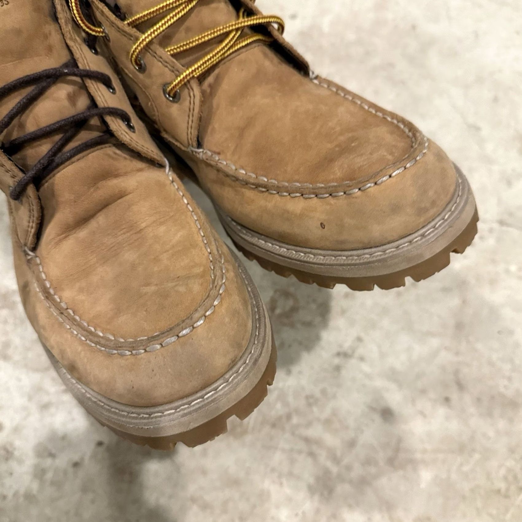 Sperry Sperry Top-Sider Mens Size 9 Original Natural Leather Lug Chukka Boots Men Beige Leather Lug Chukka 90s? Size US 8 / EU 41 - 4 Thumbnail