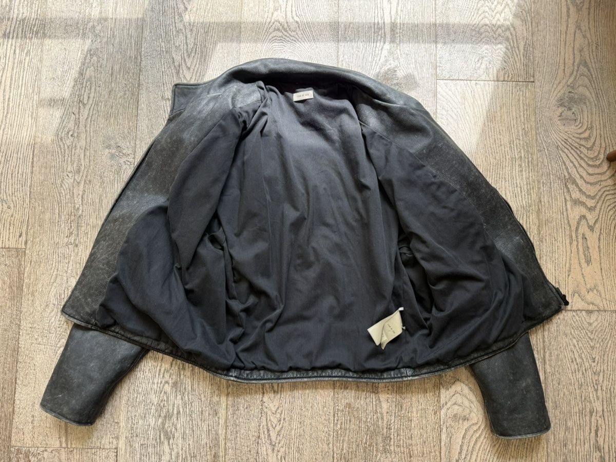 Fear of God Fear of God Distressed Leather Motorcycle Jacket Size US M / EU 48-50 / 2 - 6 Thumbnail