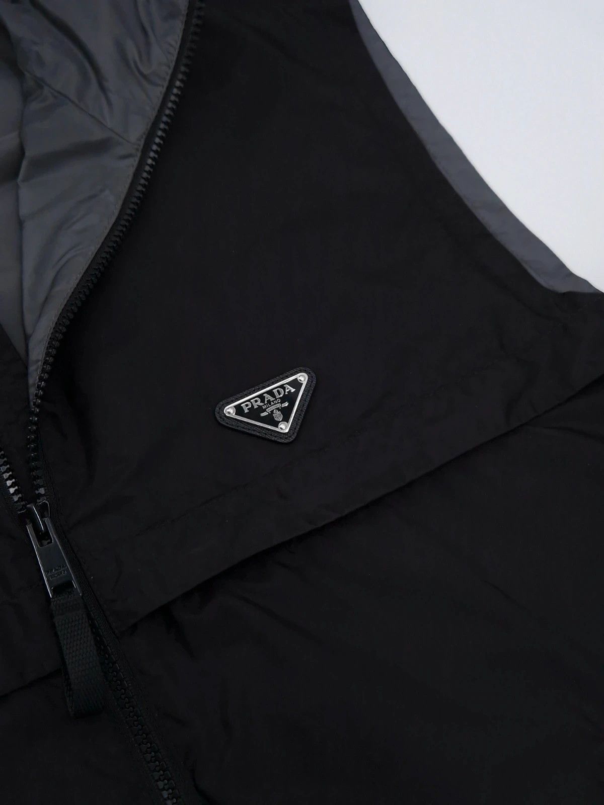 Prada Re-Nylon Hood Vest Gilet Size US L / EU 52-54 / 3 - 6 Thumbnail