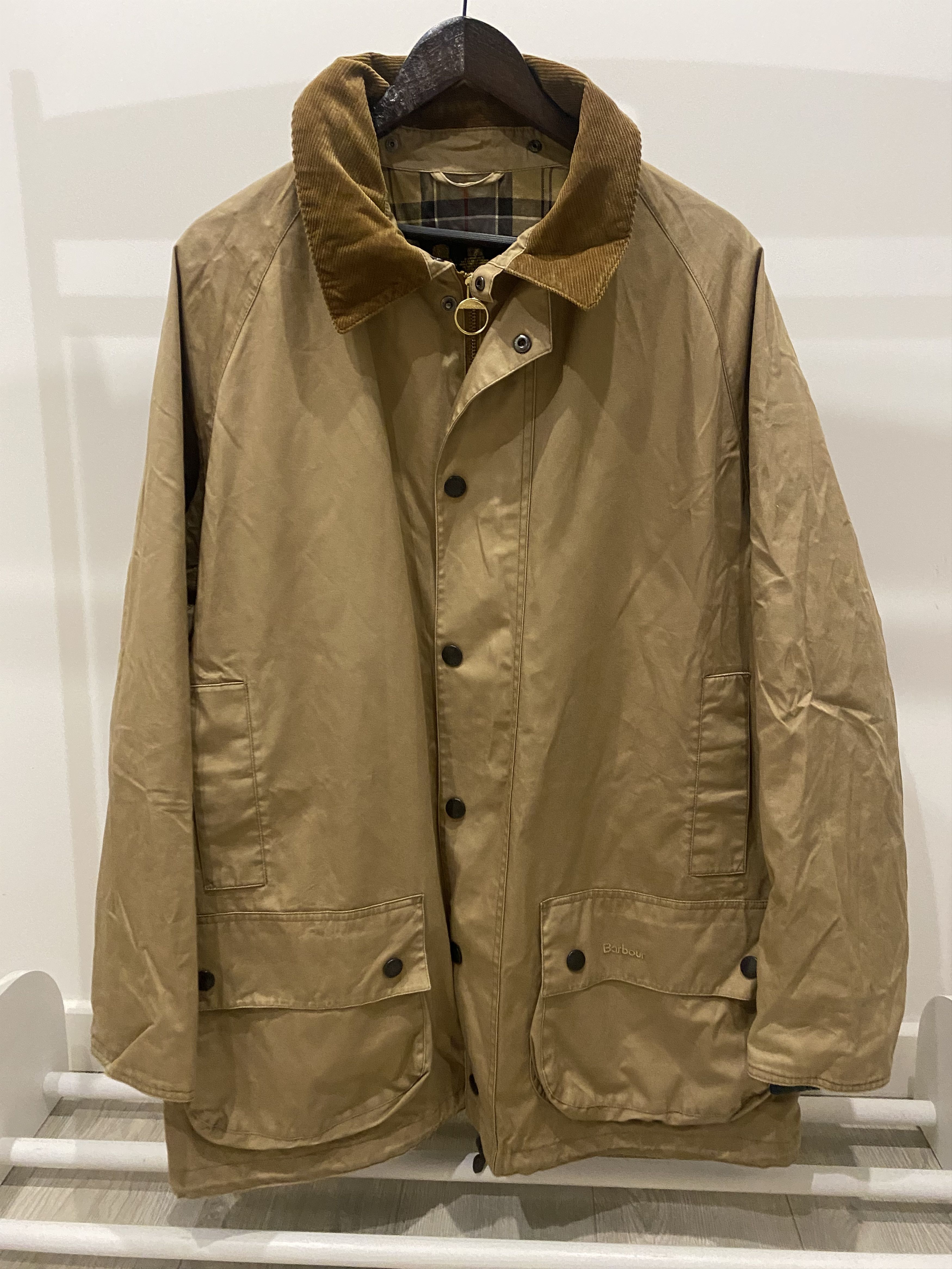 image of Barbour Beaufort Jacket in Sand, Men's (Size XL)