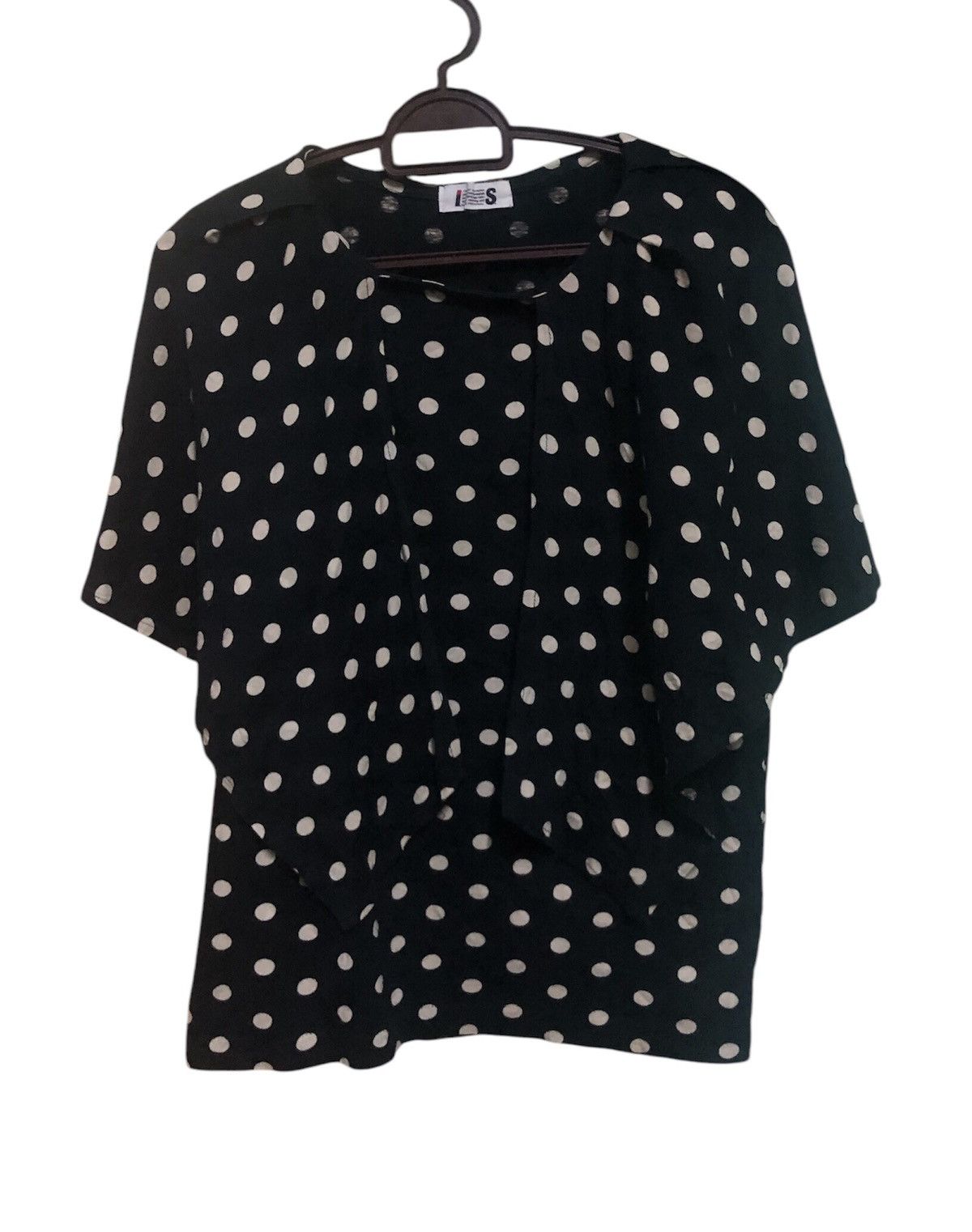 Designer × Issey Miyake Issey Miyake Rare Design Blouse Polka Dots Black and White Size S / US 4 / IT 40 - 11 Thumbnail