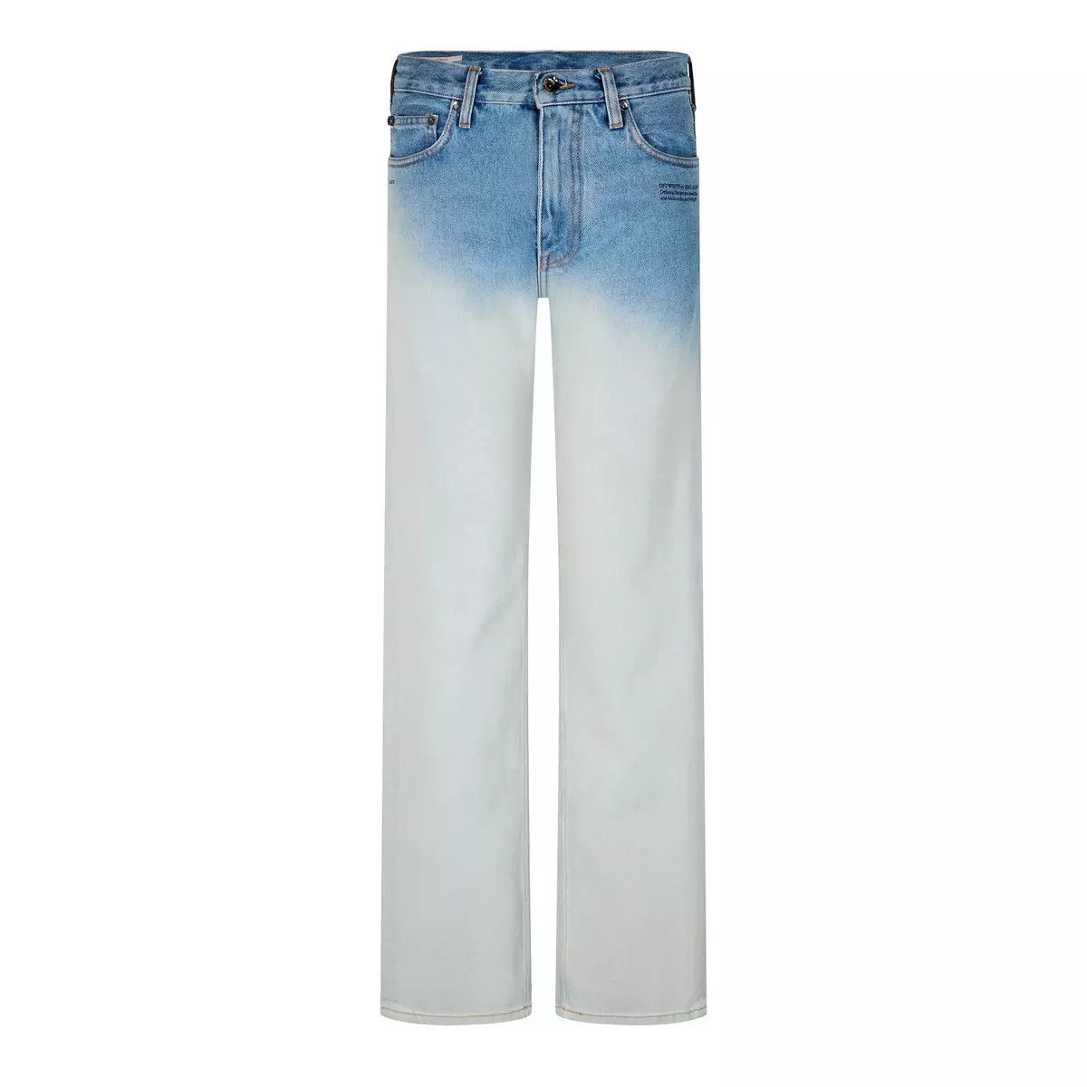 Off-White o1y0225 Denim Pant in Blue/White Size US 26 / EU 42 - 1 Thumbnail