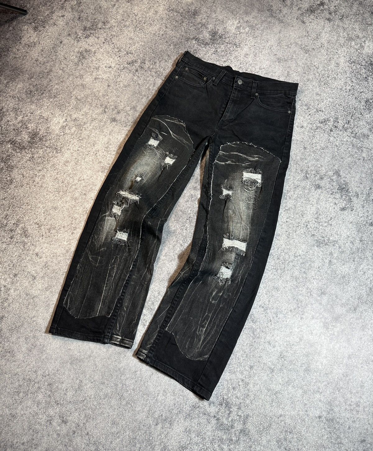Other Y2K Vintage Levis Custom Baggy Pants Cargo Streetwear Rare L Size US 33 - 2 Thumbnail
