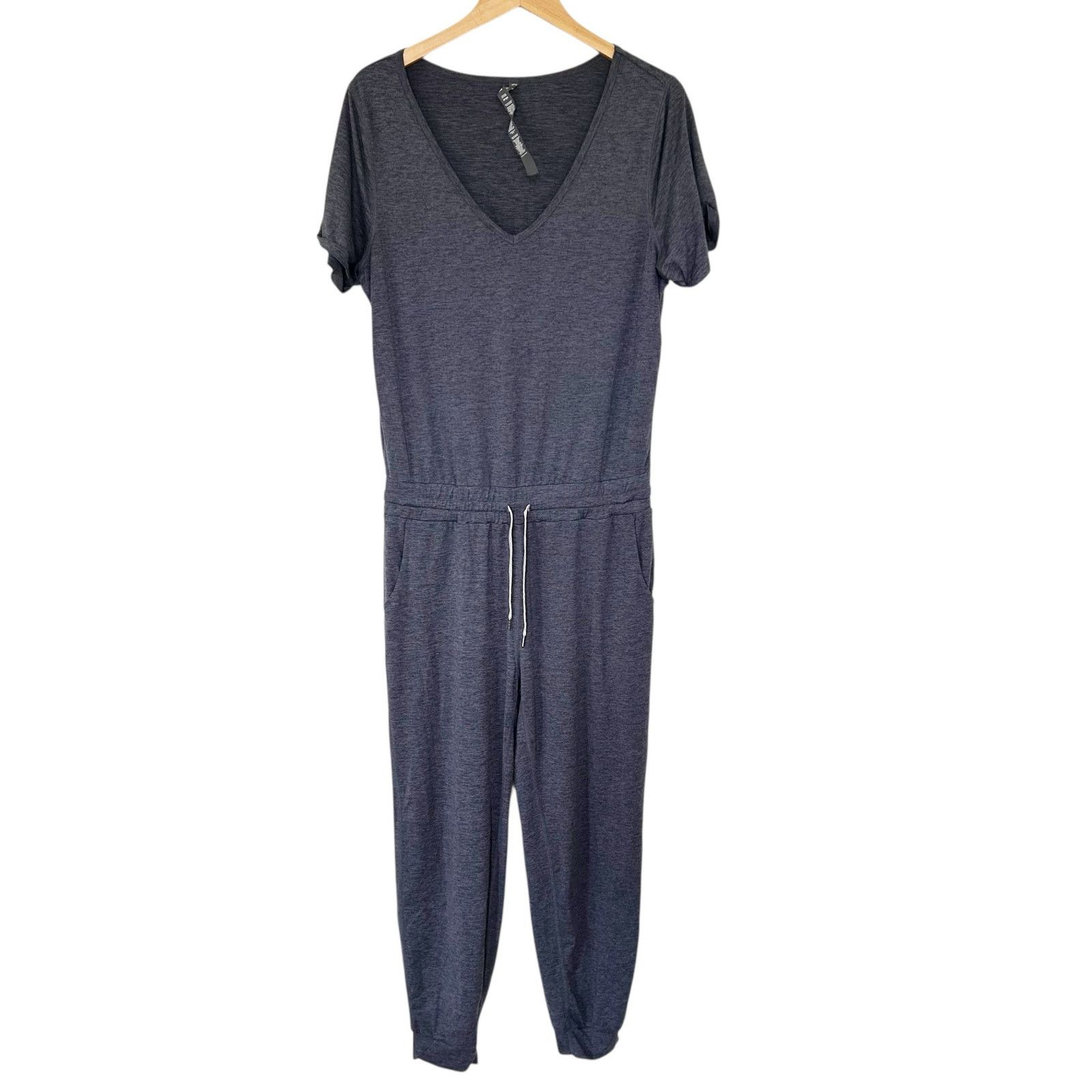 Vuori Navy Blue All Day Jumpsuit Sz L