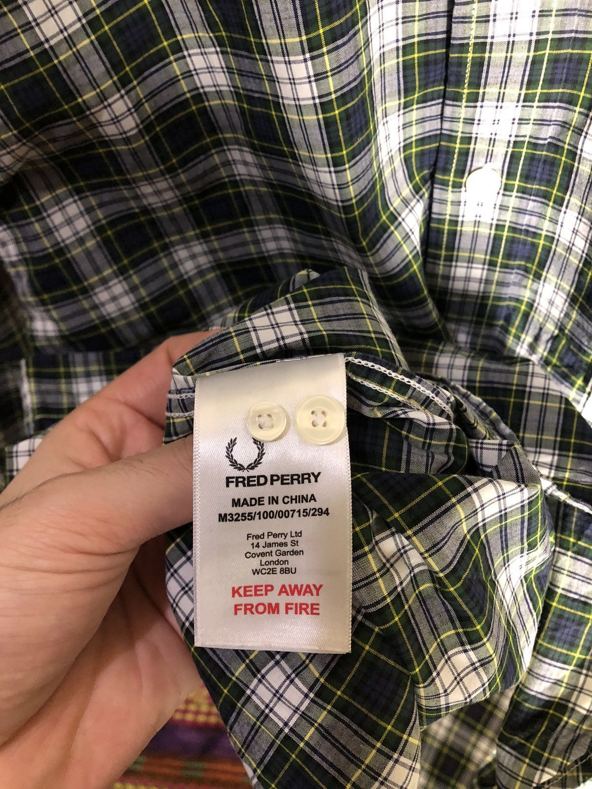 Fred Perry × Vintage VERY RARE FRED PERRY CLASSIC SHIRT FLANNEL LONG SLEEVE DELUX Size US L / EU 52-54 / 3 - 4 Thumbnail