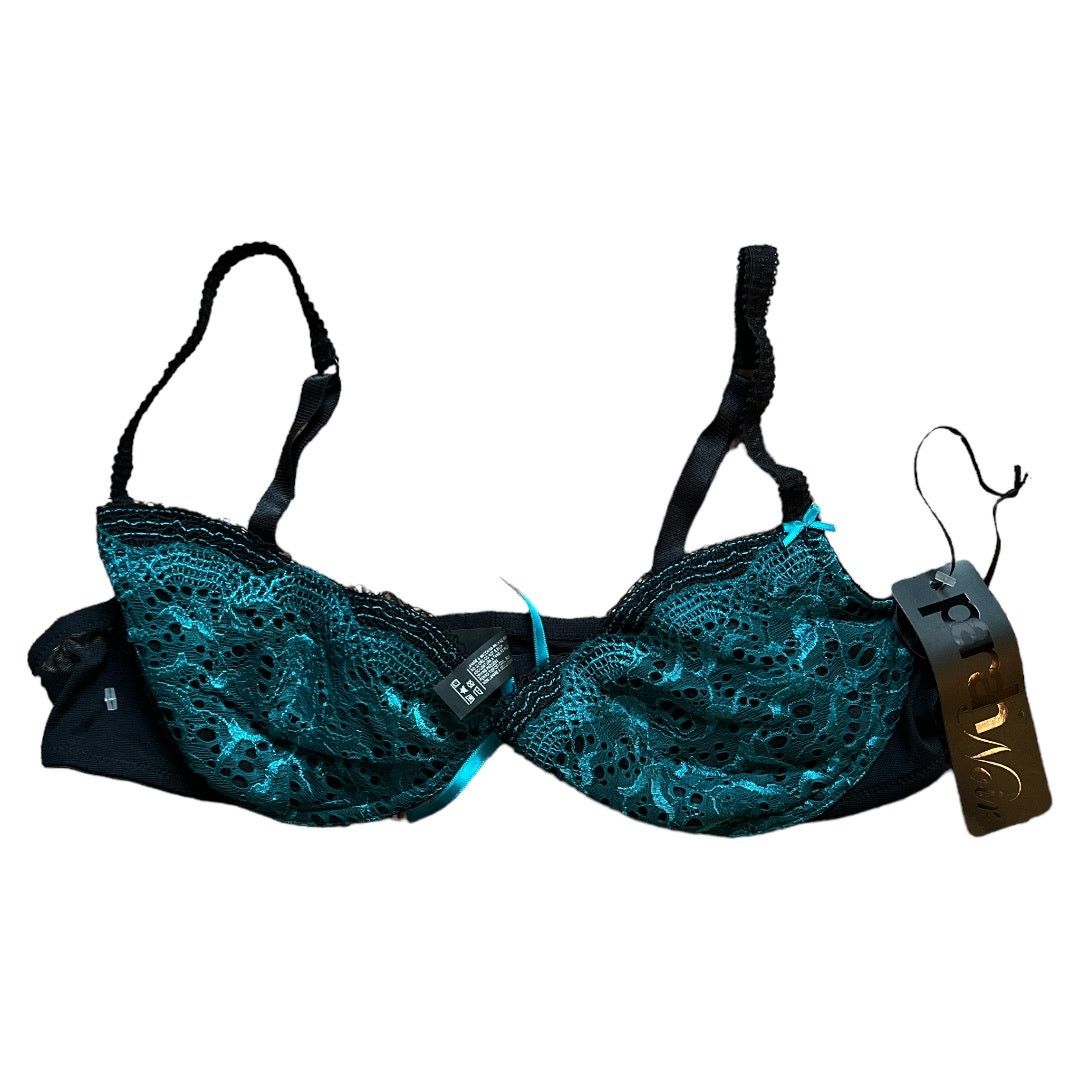 Other PARAH NOIR Green Lace Balconette Bra w/ Tags, 38C SRP: $214 Size ONE SIZE - 1 Thumbnail