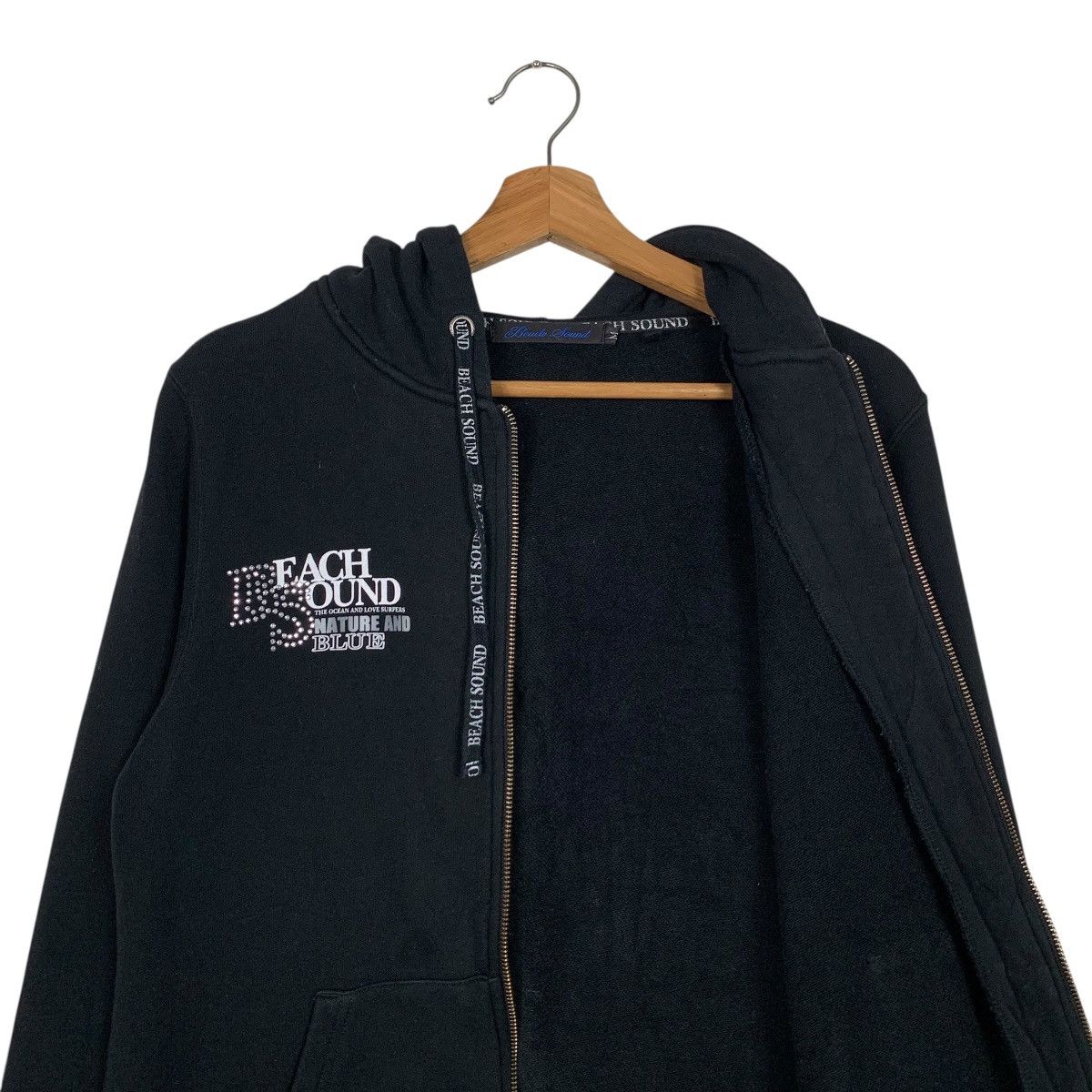 Japanese Brand BEACH SOUND Save The Blue Zipper Hoodies #3642-C166 Size M / US 6-8 / IT 42-44 - 13 Thumbnail