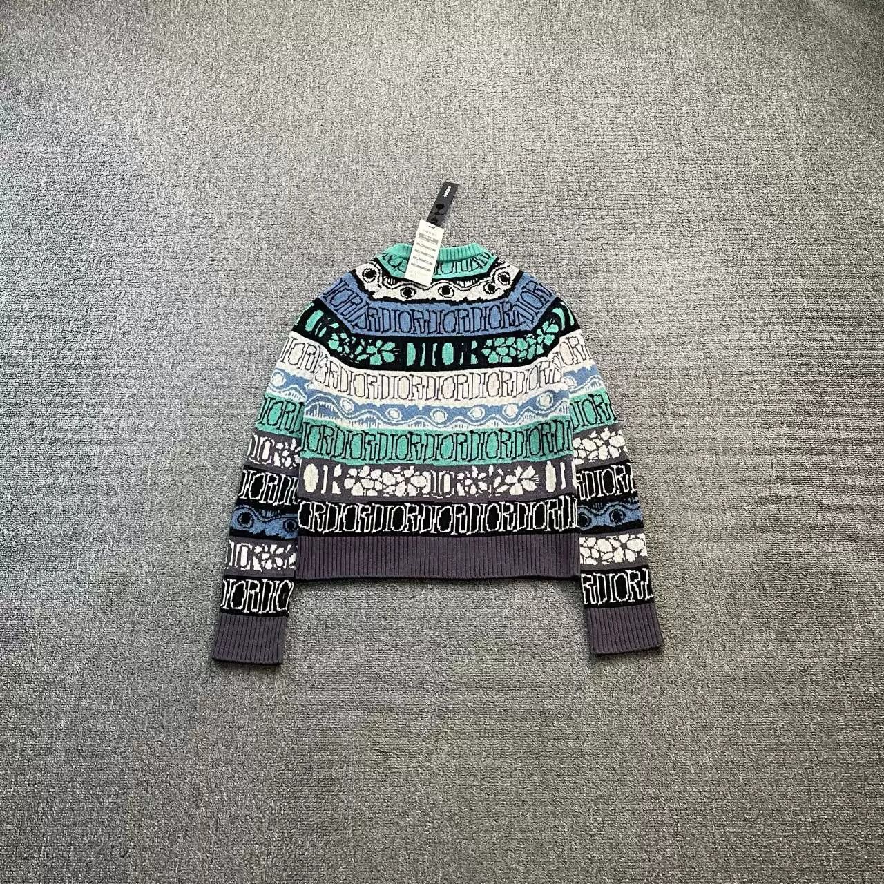 Dior Dior Striped Logo Knit Sweater Size US XS / EU 42 / 0 - 2 Thumbnail
