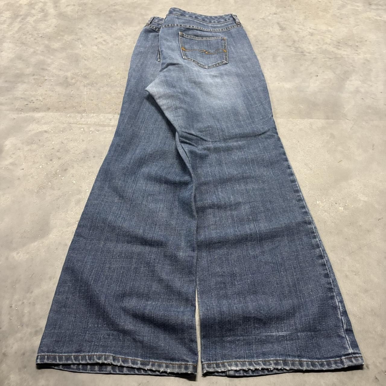 Tommy Hilfiger × Vintage Crazy Vintage Y2K/2000s Baggy Faded Dark Wash Tommy Hilfiger Denim Jeans! Size US 38 / EU 54 - 4 Thumbnail