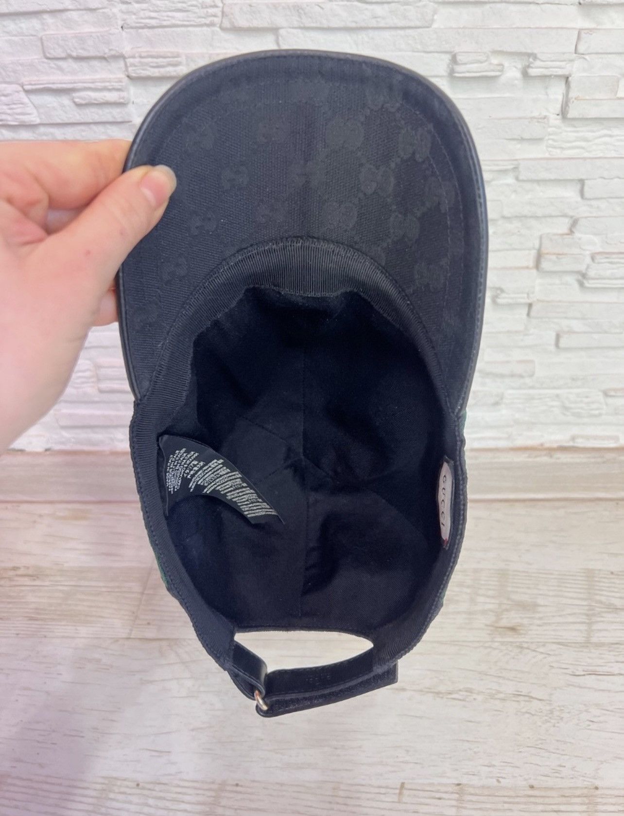 Gucci Gucci GG Monogram Cap – Black – XL Size ONE SIZE - 8 Thumbnail