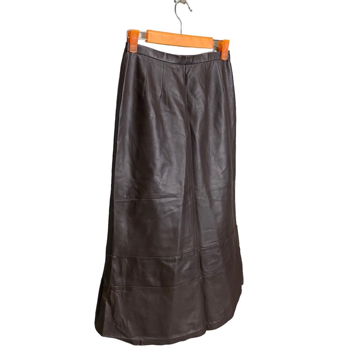 Designer × Japanese Brand Cordier sheep leather midi skirt japan Size 26" / US 2 / IT 38 - 5 Thumbnail