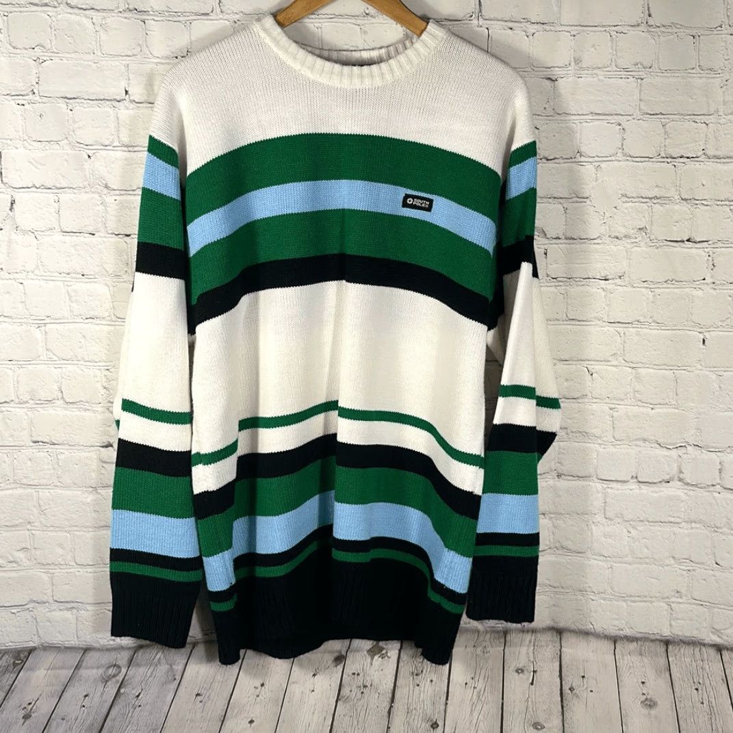 Southpole South Pole Sweater Men L Colorblock Striped Pullover Blue Green White Authentic Collection Size US L / EU 52-54 / 3 - 2 Thumbnail