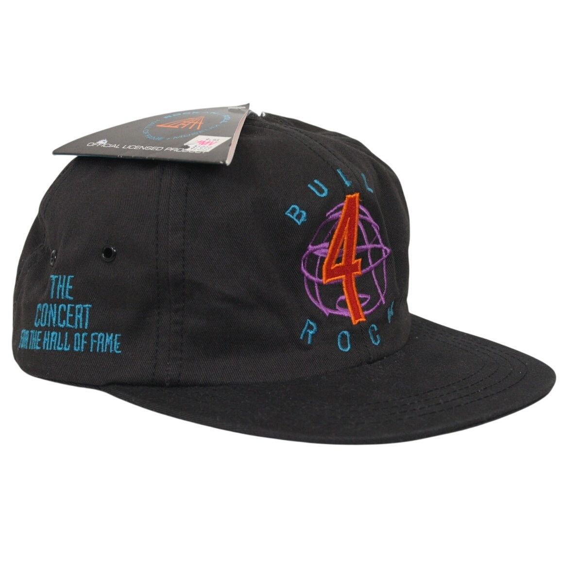 Vintage Vintage 90s Rock n Roll Hall of Fame Flat Brim Hat Size ONE SIZE - 1 Thumbnail