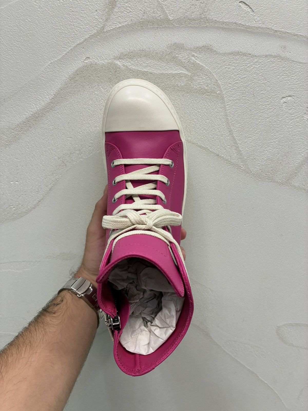 Rick Owens Rick Owens Hot Pink Ramones Sneakers Size US 7.5 / IT 37.5 - 8 Thumbnail