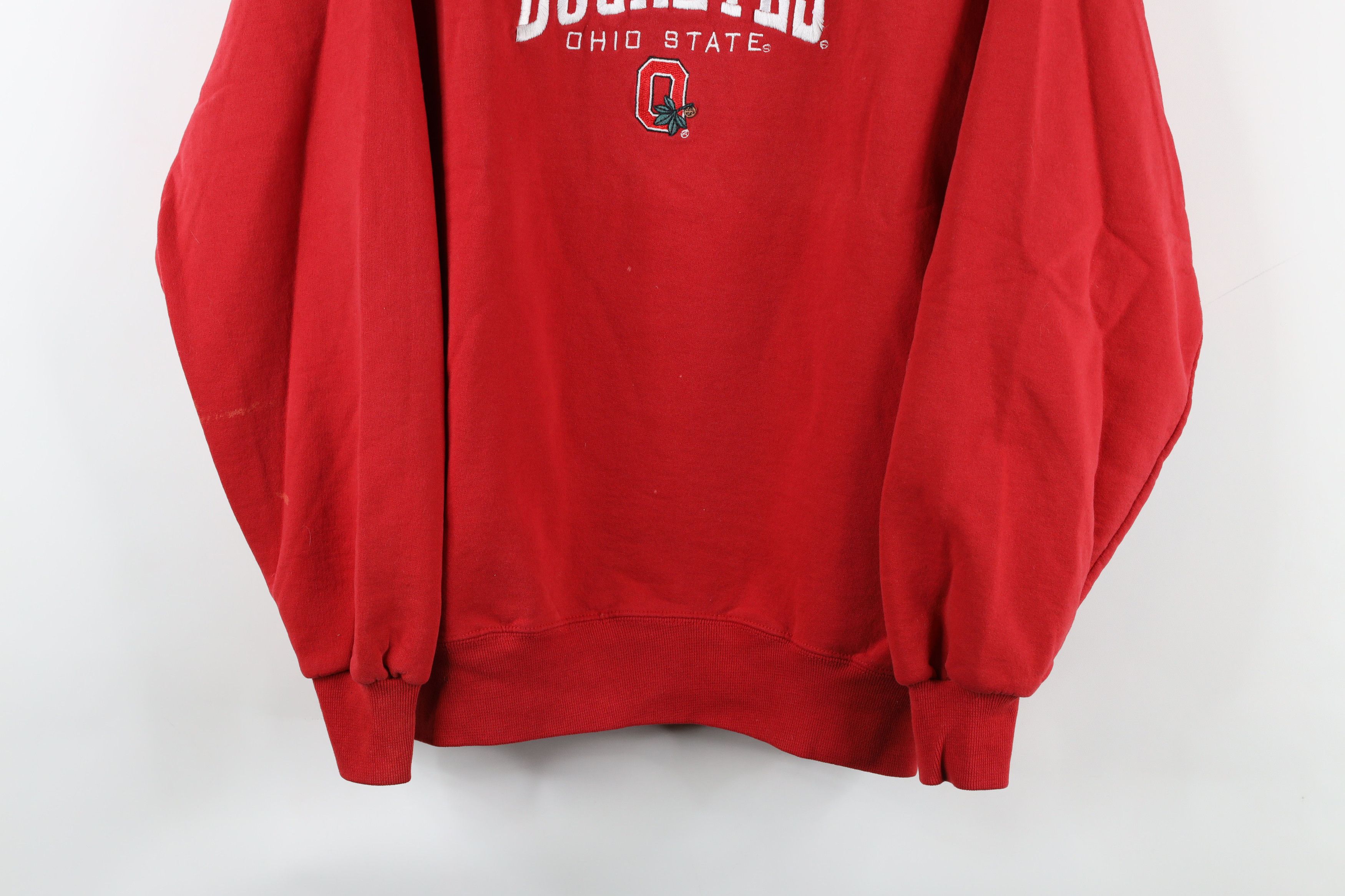 Vintage Vintage 90s Ohio State University Crewneck Sweatshirt Red Size US L / EU 52-54 / 3 - 3 Thumbnail