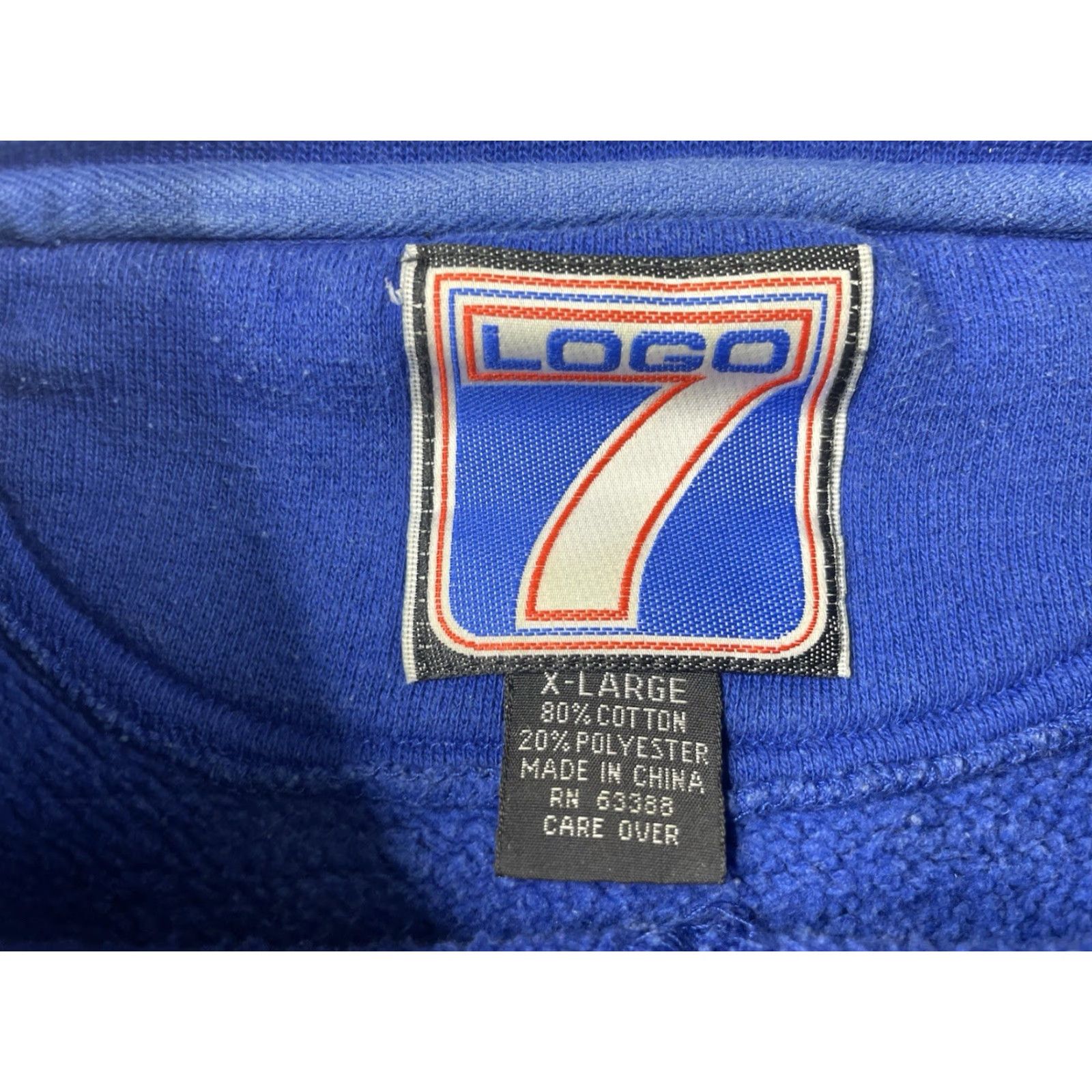 Logo 7 VINTAGE Logo 7 New York Rangers Sweatshirt Mens XL Blue NHL Hockey Size US XL / EU 56 / 4 - 2 Thumbnail