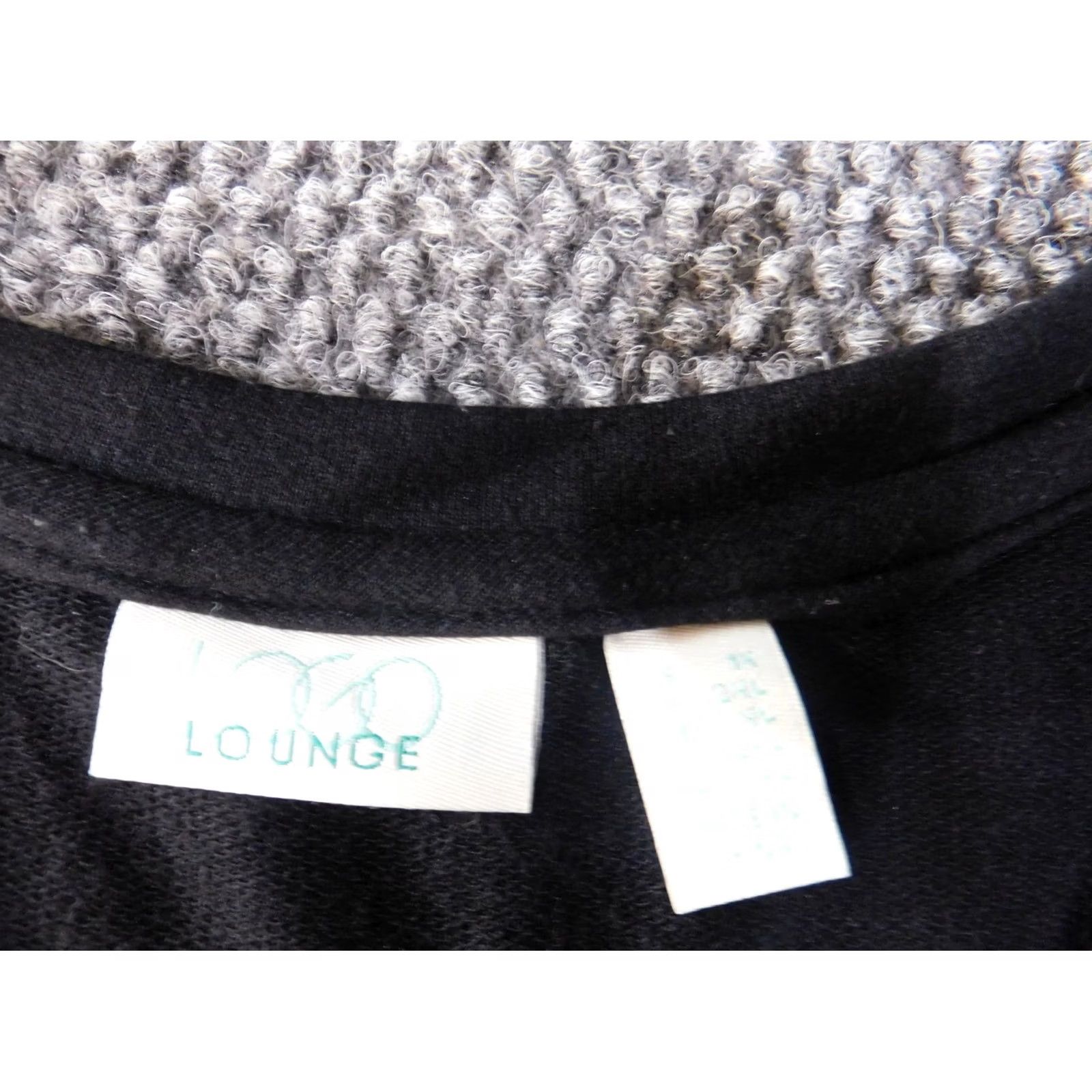 Vintage LOGO by Lori Goldstein Blouse Tunic 1X Womens Black V-Neck Pullover Stretch Knit Cotton Regular Sleeve 3/4 Vintage No Size XL / US 12-14 / IT 48-50 - 5 Thumbnail