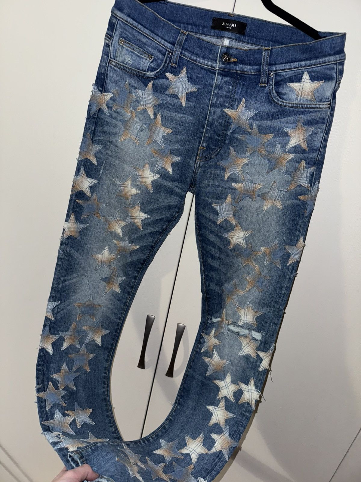 Amiri AMIRI “CHEMIST” MONOGRAM STAR JEANS Size US 33 - 6 Thumbnail
