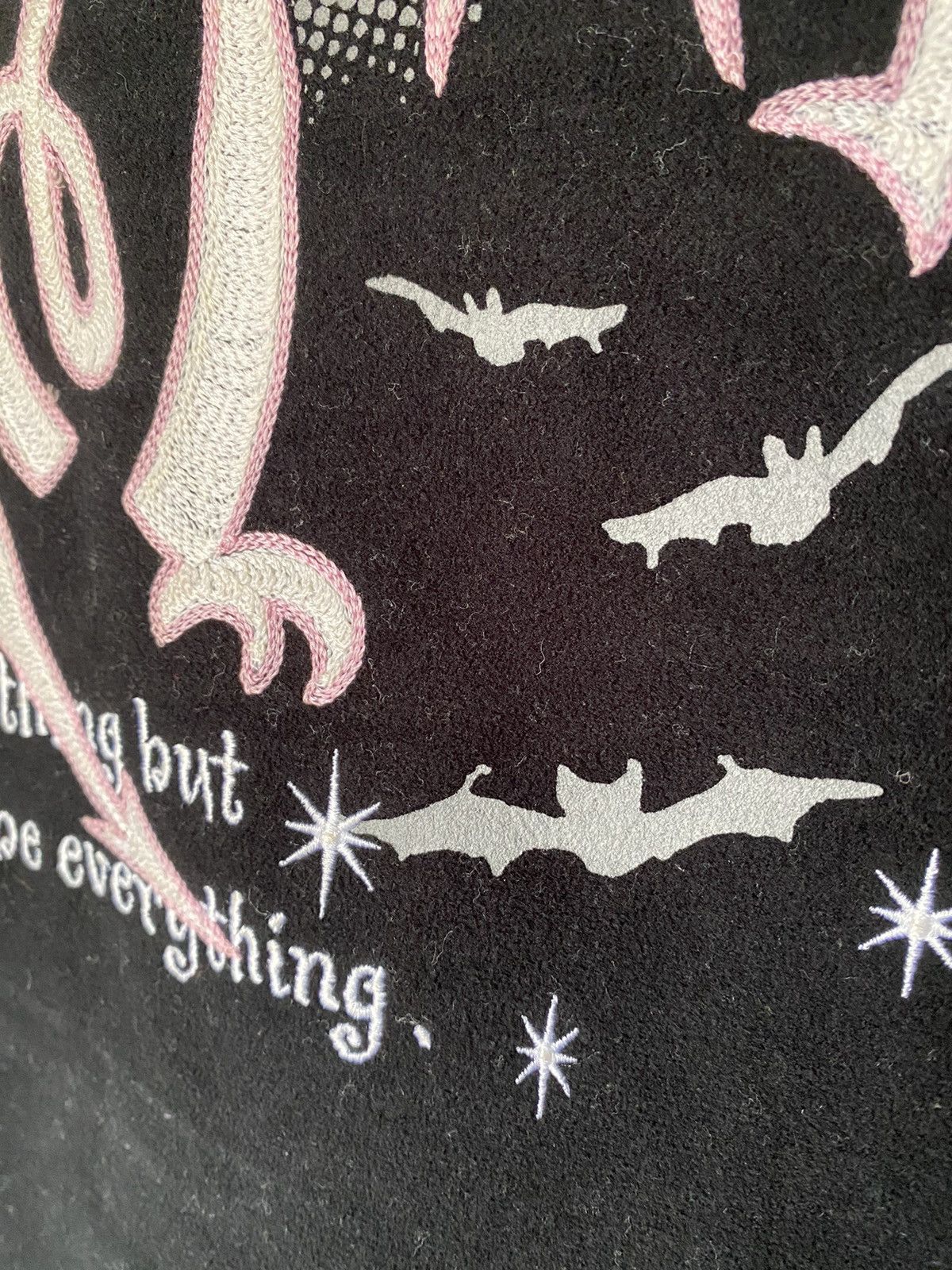 1990s KING MOB Punk Label Japan Embroidered Bat padded