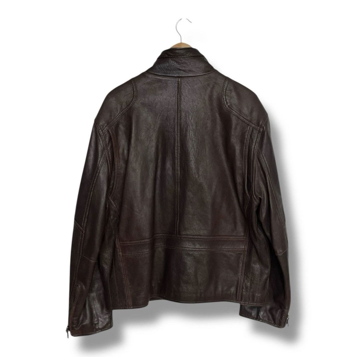 Andrew Marc Andrew Marc Leather Jacket Men’s Large Heavyweight Brown Size US L / EU 52-54 / 3 - 2 Thumbnail